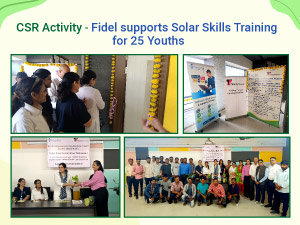 CSR Activity Fidel supports Solar Skills Training for 25 Youths