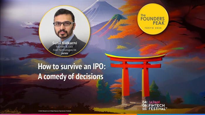 Fidel’s CEO Sunil Kulkarni speech at Japan FinTech Festival 2024
