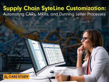 Supply Chain SyteLine Customization Fidel Case study