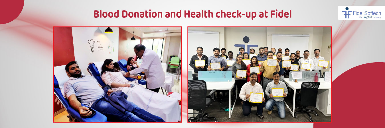 Fidel organized Blood donation and Health check-up camp