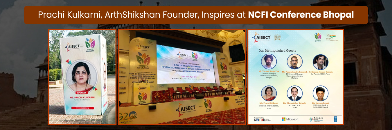 Prachi Kulkarni, ArthShikshan Founder, Inspires at NCFI Conference Bhopal