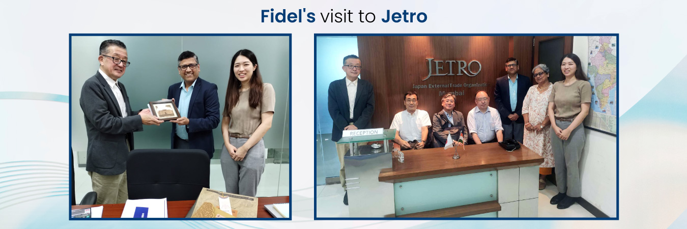 Fidel’s visit to Jetro Mumbai, with our Japanese guests