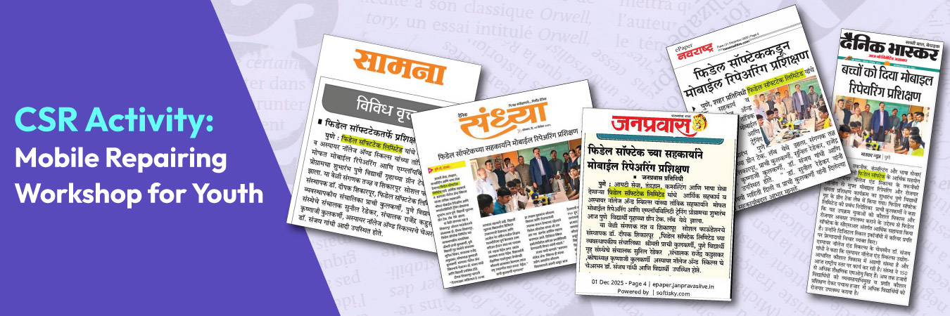 Fidel Support Students with Mobile Repairing & Employability Training – CSR Activity