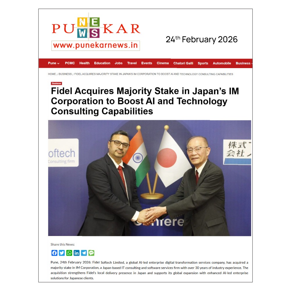 Fidel acquired IM Corporation Japan, News in Punekarnews