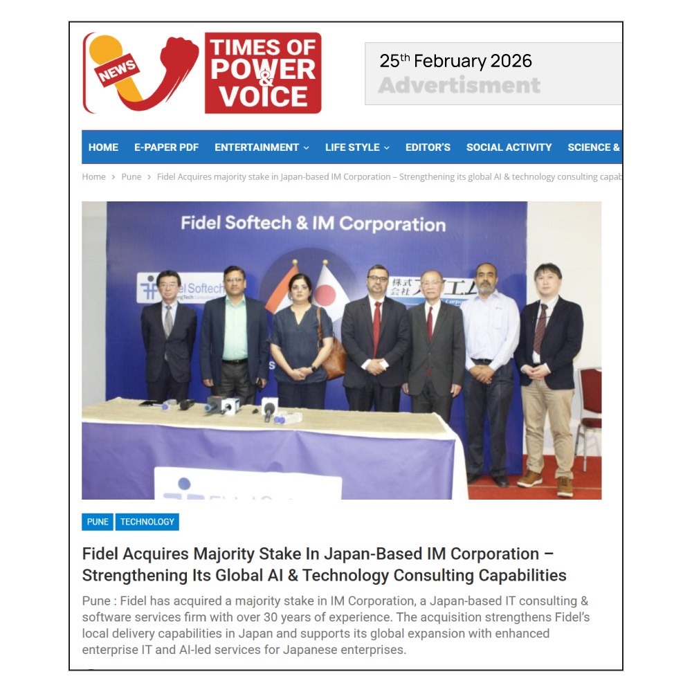Fidel acquired IM Corporation Japan, News in Times of power and voice