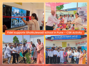 Fidel supports Ghotkulewadi school in Pune CSR Activity