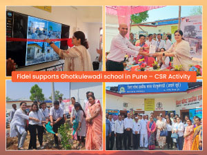 Fidel supports Ghotkulewadi school in Pune CSR Activity